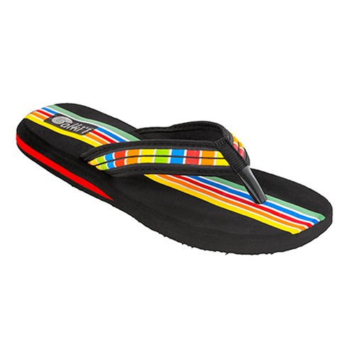 Alki'i "Fusion" Multi-Color Stripe Women's Flip Flop
