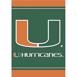 Miami Hurricanes NCAA Screen Print Flag by New Creative
