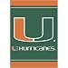 Miami Hurricanes NCAA Screen Print Flag by New Creative