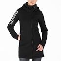 Bench Womens CN Knit Fleece Hoody Black