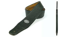 Black 'Extra Long Series' Faux Leather Guitar Strap for Electric/Acoustic/Bass Guitar