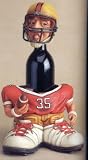 Football Player Big Foot Wine Bottle Holder
