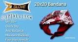 ZGlove Bandanna Fabric has functions of SPF 50+,Antibacterial,MoistureWicking & Quik dry will not wash out. Fabric:Jersey & Mesh
