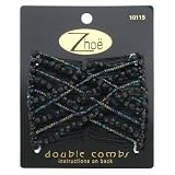 Zhoe Double Hair Combs 10115 Black