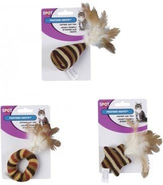 Spot Ethical Feather Knits Cat Toy Assorted Colors and Styles