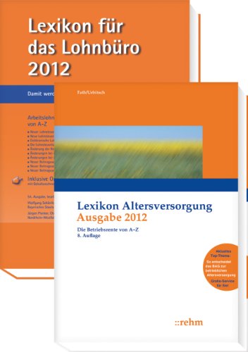 Produkt-Bild: Buchpaket Lexikon f&uuml;r das Lohnb&uuml;ro und Lexikon Altersversorgung 2012