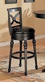 Black Finish Barstool by Coaster Furniture