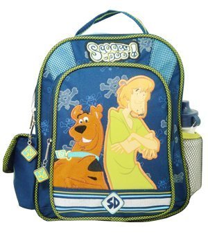 Scooby Doo Blue Toddler Backpack w/ Water Bottle