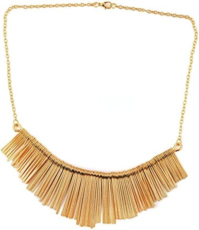 Fashion Choker Chunky Statement Bib Necklace Pendant Chain New (Yellow)