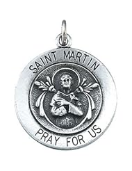 St. Saint Martin De Porres Medal Pendant 14K Gold Yellow R16317