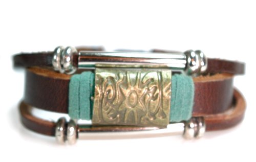 Leather Zen Bracelet, Fits 6 to 8 Inch Wrists, For Men, Women, Teens, Girls and Boys, Gift Box