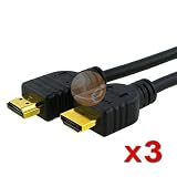 3 PACK 3-foot HDMI CABLE for SONY BRAVIA LCD HD TV HDTV/DVD