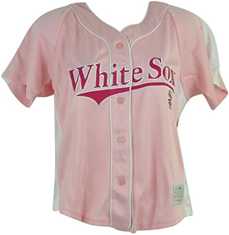 MLB Chicago White Sox Adrian Womens Jersey ladies Button Up Pink Baseball Medium