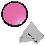 58MM Goja Full Pink Color Filter (for Camera Lens with 58MM Filter Thread) + Premium MagicFiber Microfiber Cleaning Cloth