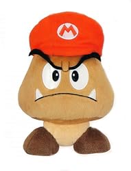 Nintendo Super Mario 64 DS Goomba Mario hat plush new Wii Gamecube Game cube N64 64 Super NES SNES