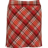 IZOD G Harbor Plaid Skort (COLOR: Dark Pink, WOMENS SIZE:14)