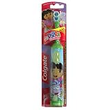 Colgate Powered Toothbrush, Dora The Explorer, Extra Soft, 1 Toothbrush (Pack of 3)