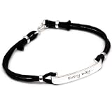 Sterling Silver Every Day is Earth Day ID Bracelet