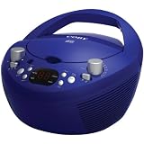 COBY CXCD251BLU PORTABLE CD PLAYER WITH AM/FM RADIO (BLUE)
