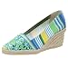 Hollywould Women's Fiona Espadrille,Blue Stripe,37 EU (US Women's 7 M)
