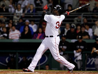New York Yankees v Boston Red Sox, FORT MYERS, FL - MARCH 14: David Ortiz Photographic Poster Print by J. Meric, 24x32