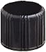 Bellco Glass 2029-00013 Deep Skirted Black Phenolic Screw Cap with White Rubber Liner, 13-415 Thread Size (Case of 144)