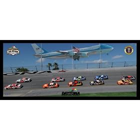 Air Force One Over Daytona 2004 8 x 18 Glossy Print
