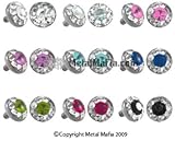 G23 TITANIUM 14G REPLACEMENT DISC WITH GEMS RHCL4MMAMY- AMETHYST 4MM