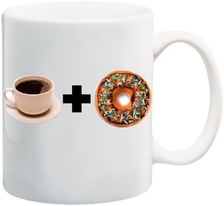 COFFEE + DONUT Mug Cup - 11 ounces
