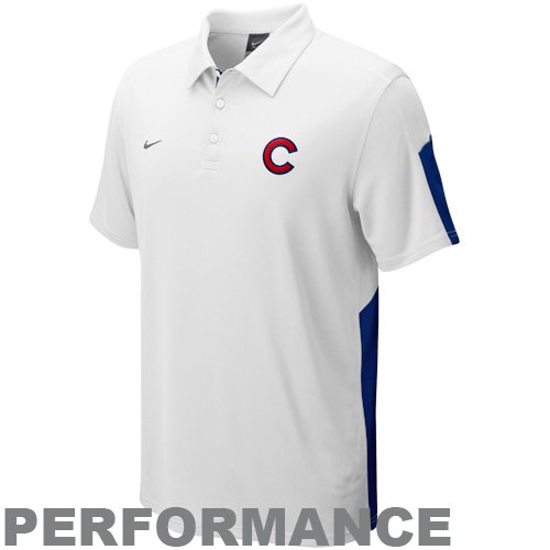 Chicago Cubs Ac DriFit Polo 2011 (Medium, White)