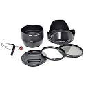 Kiwifotos HX1K 6-Piece 72mm Lens Kit for Sony Cyber-shot DSC-HX1 - includes Lens Adapter, Lens Hood, UV & CPL filters, Lens Cap, and Lens Cap Keeper
