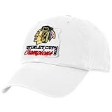 NHL '47 Brand Chicago Blackhawks White 2010 NHL Stanley Cup Champions Adjustable Slouch Hat ()