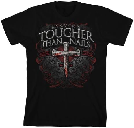 Kerusso Adult My Savior is Tougher than Nails 3 Christian Shirt