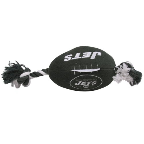 New York Jets Pet Football Rope Toy, 6-Inches long