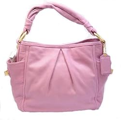 Coach Leather Parker Shoulder Hobo Bag Tote 134412 Violet