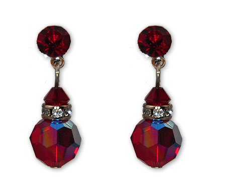 red earrings