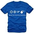 Read the fucking manual T-Shirt ROYALBLAU / WEISS RTFM NEU S-XXL