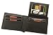 Swiss Bags Men's Leather Bifold Wallet with Flip Up ID Window - Removable - Black Comes in a Gift Bag