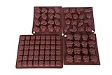Candy Mold - Silicone Chocolate Mold -Juvale -Letters and Numbers, Bugs, Cats, Elephants, Insects, Animals, Lady Bugs, Butterflies Shapes 4 Piece Set