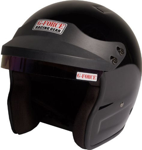 G-Force 3021LRGBK Pro Phenom Black Large SA10 Open Face Racing Helmet On Sale