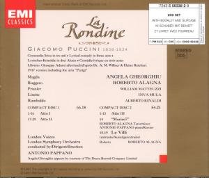 Puccini - La Rondine / Gheorghiu · Alagna · Matteuzzi · Mula · Rinaldi · Ciofi · Bacelli · LSO · Pappano under The Classical Store