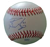 Bronson Arroyo Autographed ROLB Baseball, Cincinnati Reds, Boston Red Sox, Proof Photo of Bronson Signing for Us.