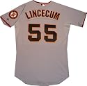 San Francisco Giants Tim Lincecum Authentic Road Cool Base Jersey