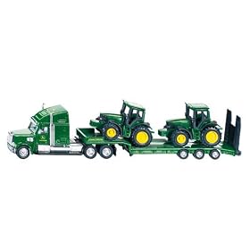 Siku - 1:87 Scale - Low Loader With John Deere Tractors