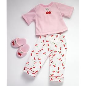Cherry Dream ~ Doll Pajamas fits 18 American Girl Dolls by Girlfriends Collection Carpatina Dolls