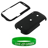 Black Rubberized Hard Case for HTC Ozone XV6175 Phone, Verizon Wireless