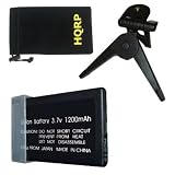 HQRP New Battery Replacement for HP Photosmart R717 & R727 Digital Camera plus HQRP Black Mini Tripod and HQRP Carrying Bag