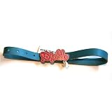 Diesel - Turquoise belt with pink diesel belt buckle