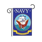 Navy Garden Flag