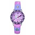 Lulu Castagnette - 38582 - Montre Fille - Quartz Analogique - Cadran Rose - Bracelet Cuir Rose